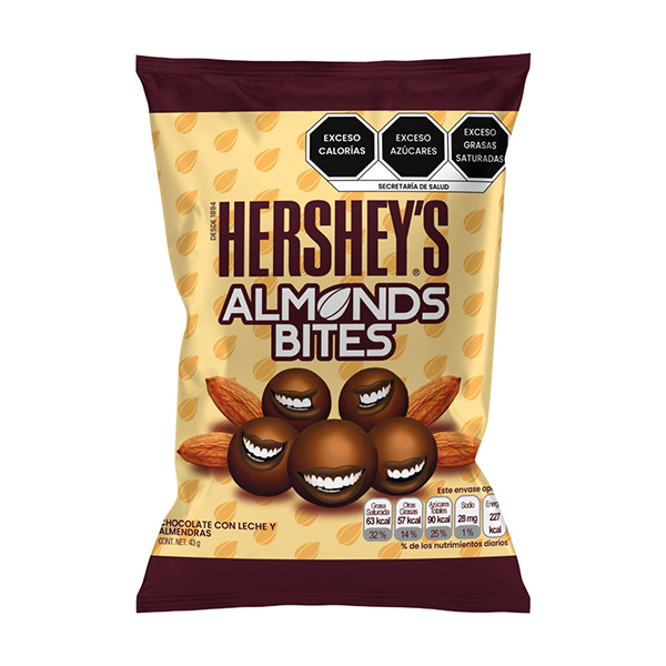 Envoltura de Hershey's Almonds Bites.